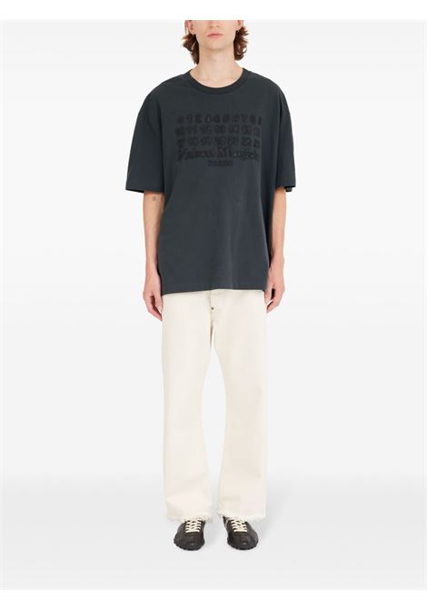 t-shirt logo ricamato unisex nera MAISON MARGIELA | S50GC0705 S24567969